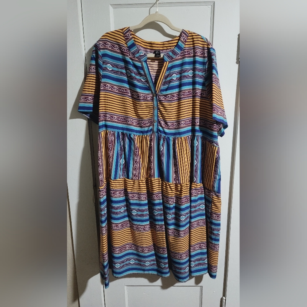 Colorful Striped Dress